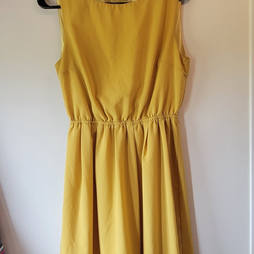 Mustard yellow dress
